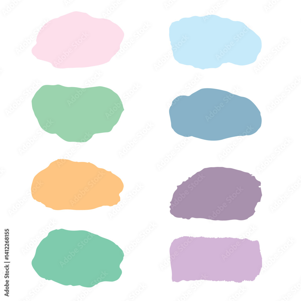 set of watercolor frames