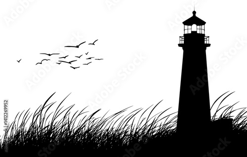 Silhouette of Cape Cod style House design, Cape Cod style House vector image