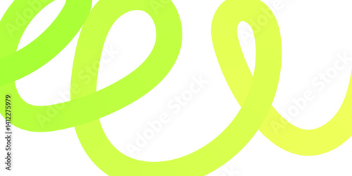 Abstract design featuring smooth, bright green curves with a glowing effect, perfect for modern and dynamic graphic projects.  Abstract background. Vector illustration