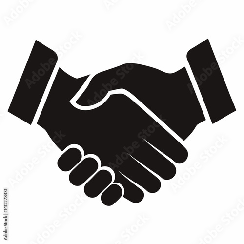 hand shake vector