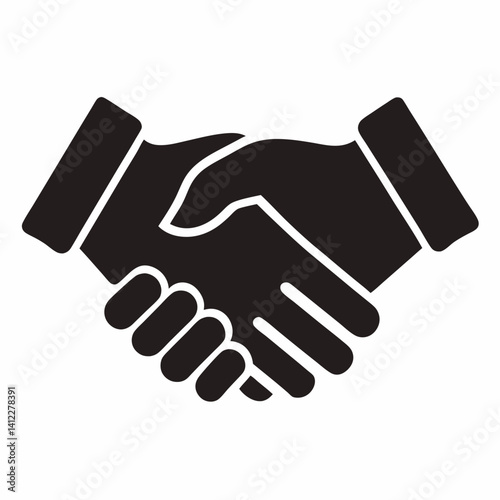 hand shake vector