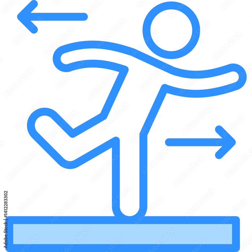 Flexibility Training Icon Flexibility Training Icon