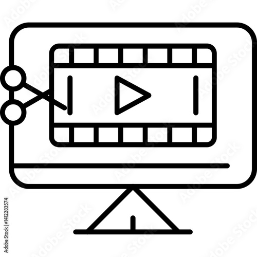 Video Editing and Production Icon