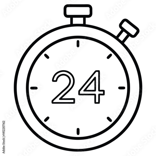 Obraz na płótnie stopwatch icon vector illustration w salonie