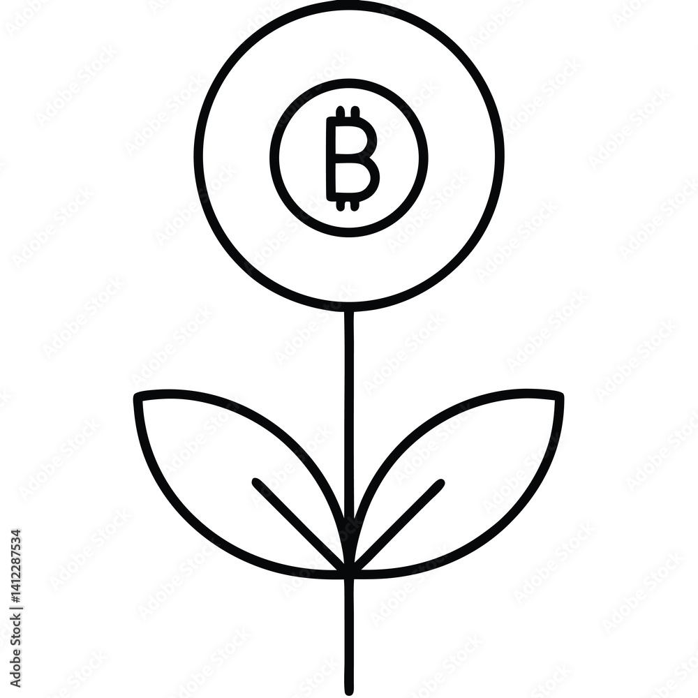 eco icon with leaves