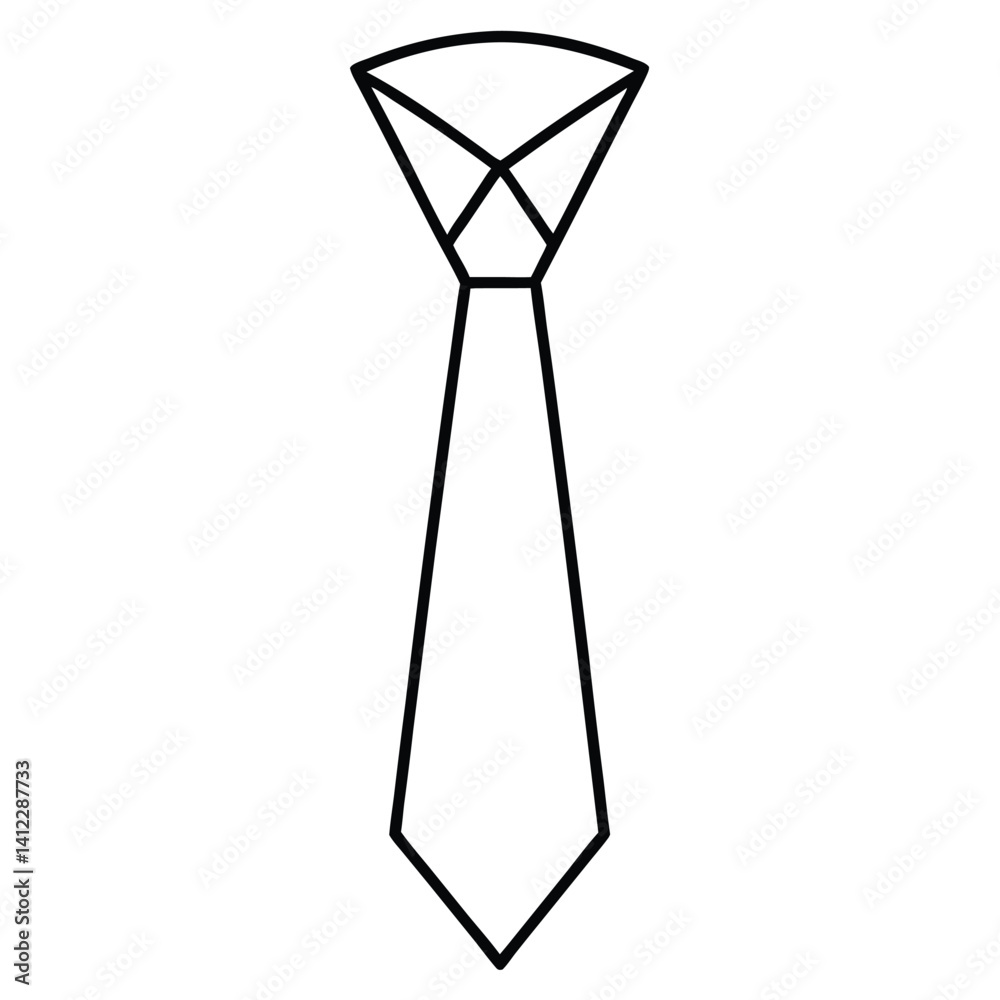 tie on white background