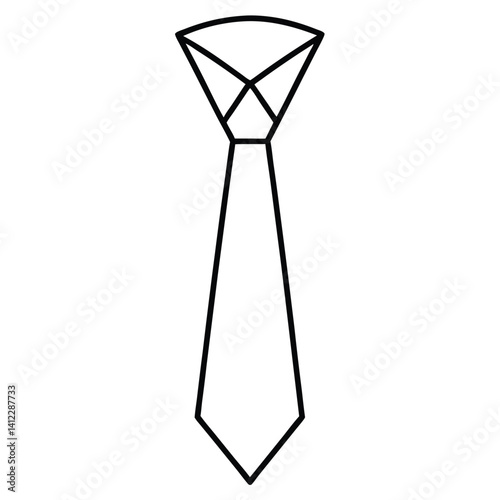 Obraz na płótnie tie on white background w salonie