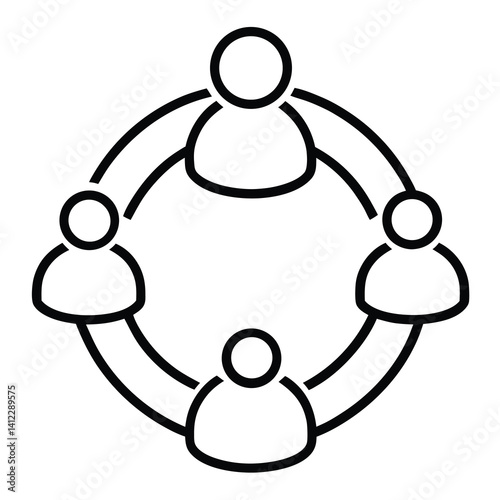Obraz na płótnie social network people w salonie