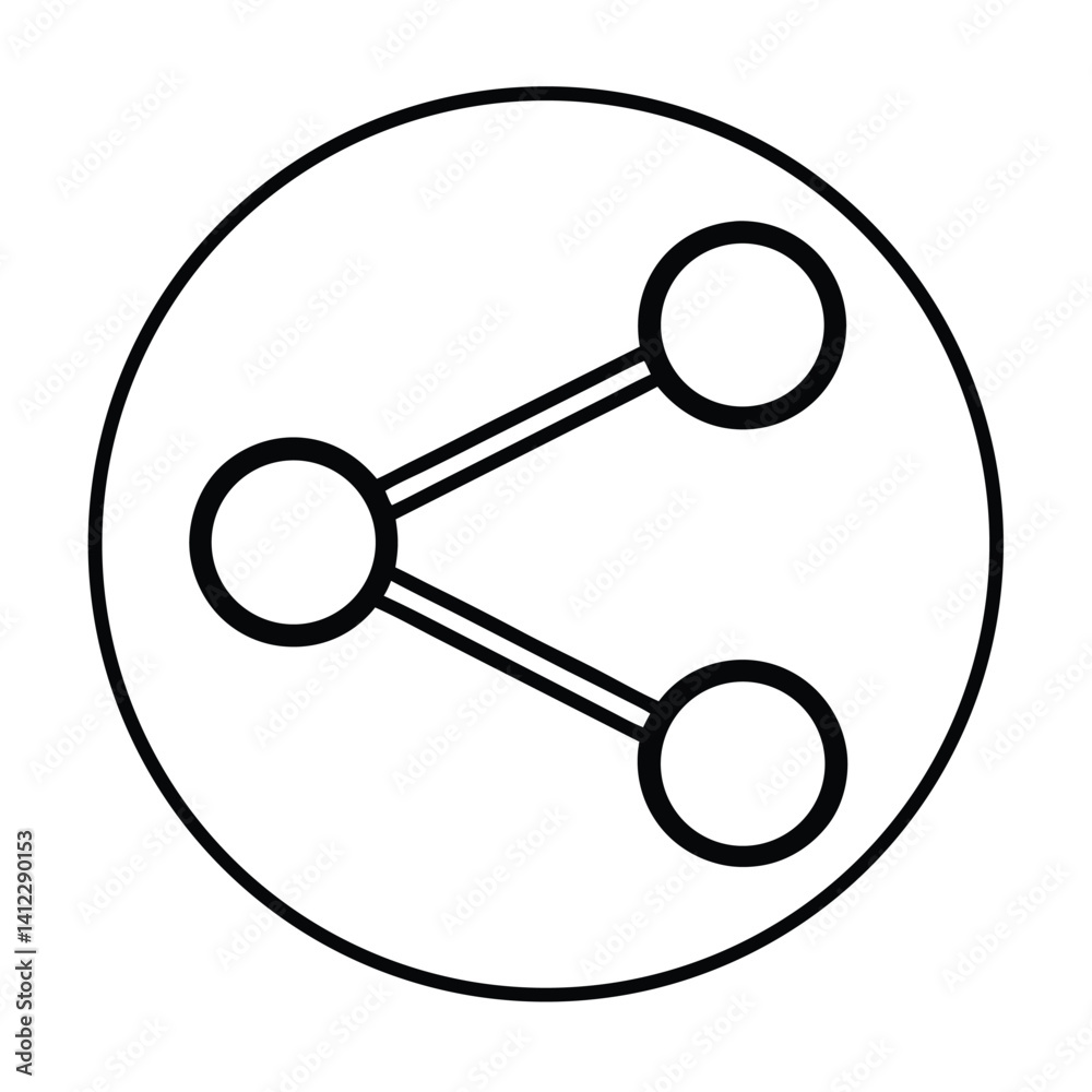 share icon isolated on white background