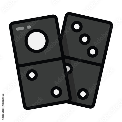Simple Domino colorful icon. The icon can be used for websites, print templates, presentation templates, illustrations, etc

