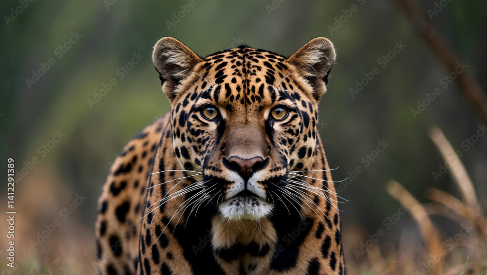 Obraz premium Majestic panther capturing the essence of nature