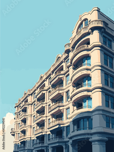 exterior view, luxurious modern appartments building in a wealthy part of London, actual timesexterior view, luxurious modern appartments building in a wealthy part of London, actual times
