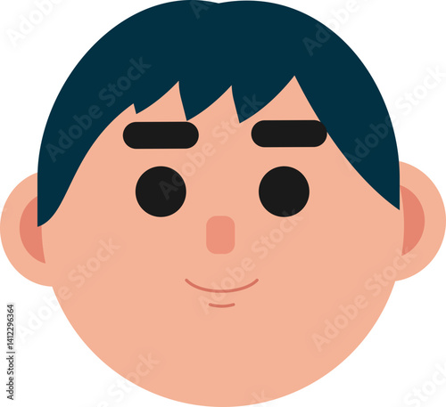 A man face, smiling