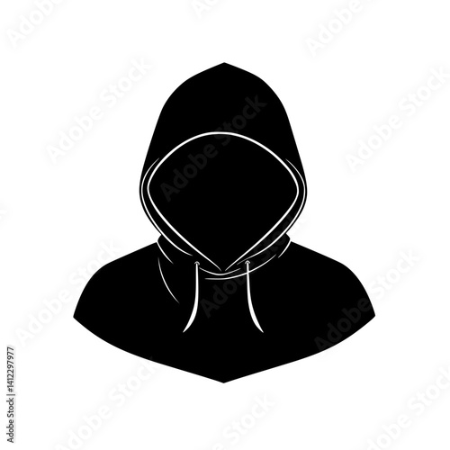 Icon of a Hooded Figure with No Facial Features