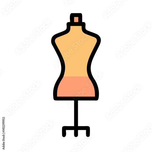 Tailor Mannequin Icon Design