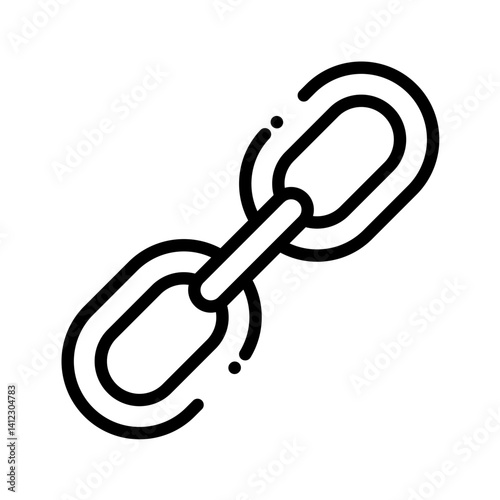 link, chain, hyperlink – vector icon