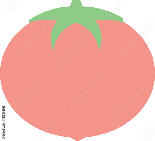 柔らかい色の野菜イラスト　トマト