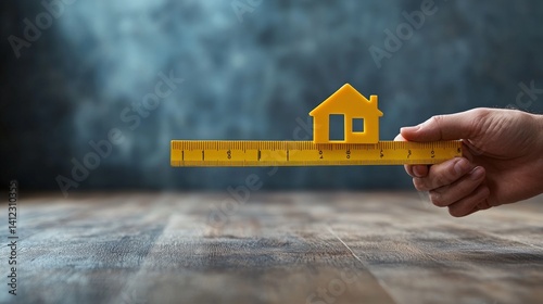 Measuring a home photo