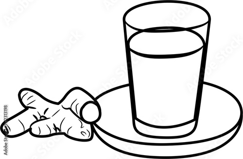 herbal tonic fresh Harvest collection coloring page