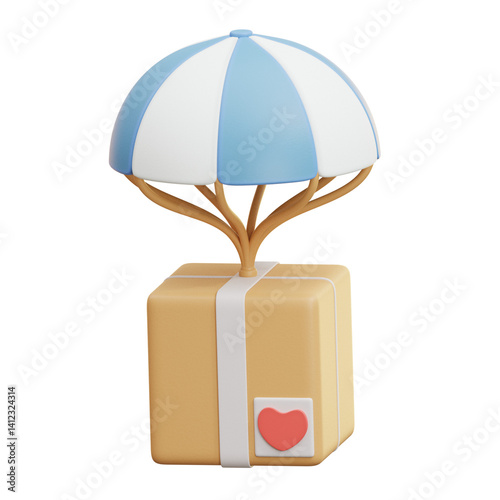 Parcel with Umbrella Delivery