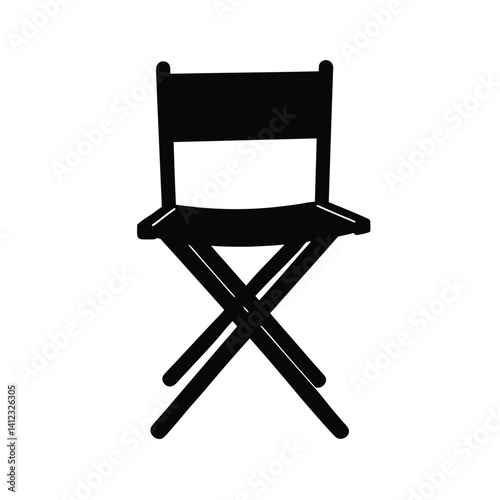 director chair on white background
