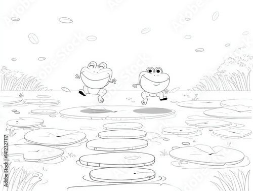 Explore the Joy of Coloring with Our Cute Frog Coloring Pages - Free Printable Fun for Kids and Adults Alike