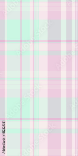 Diamond background vector fabric, hispanic texture seamless tartan. Direct plaid check pattern textile in white and light colors.