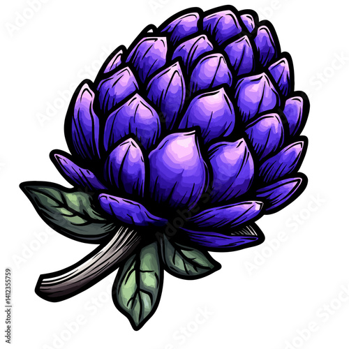 Illustration of a artichoke 