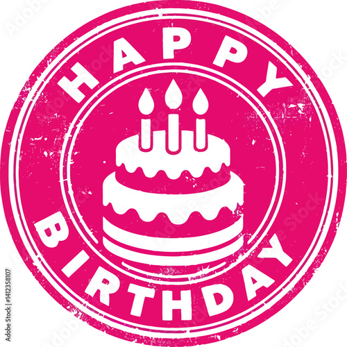 happy birthday stamp 