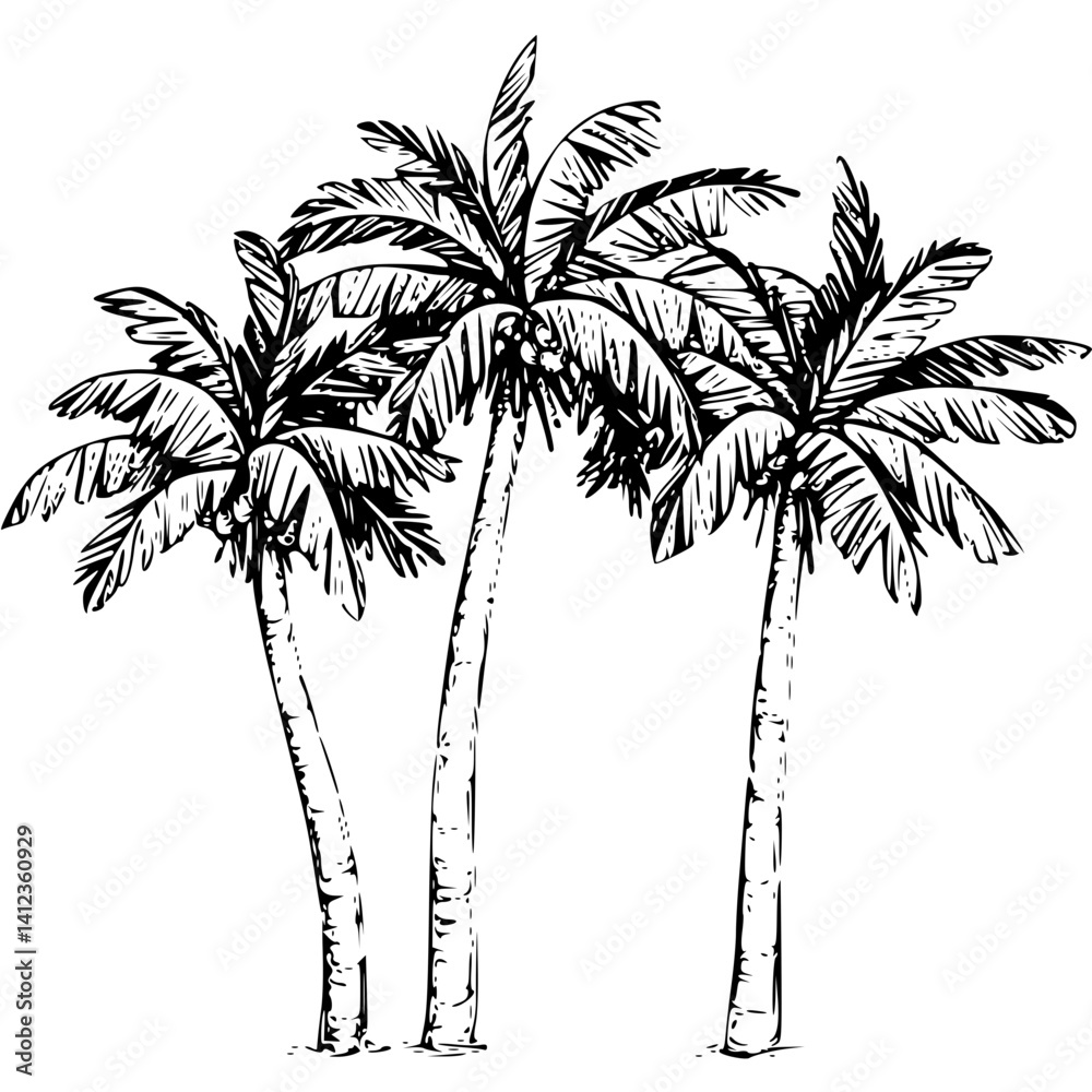 Obraz premium palm tree silhouette