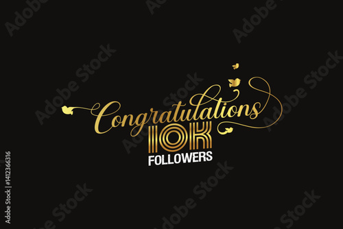 Congratulations 10K Followers Celebration Graphic