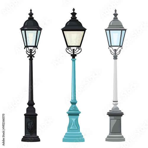 street light vector illustration 