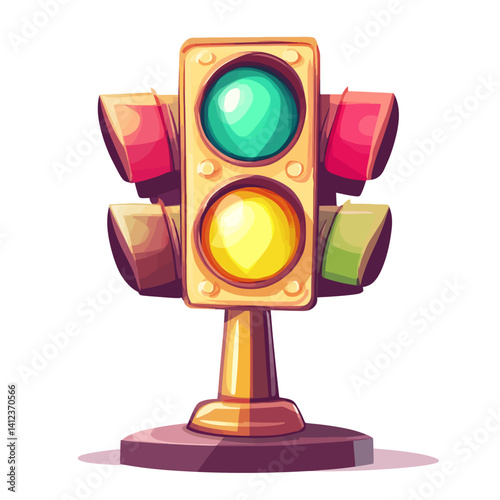 traffic light vector illustration