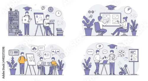 Diverse Learners And Educators Collaborate In Online Learning Environments, Employing