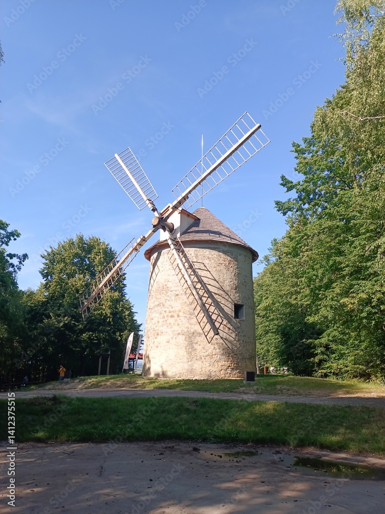 Fototapeta premium Windmill - Holíč, Slovakia