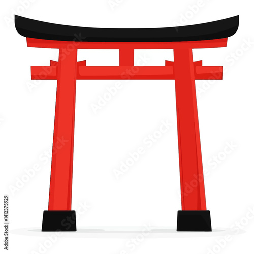 Tori gate on white 