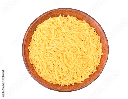 Obraz na płótnie Pasta in a bowi isolated w salonie
