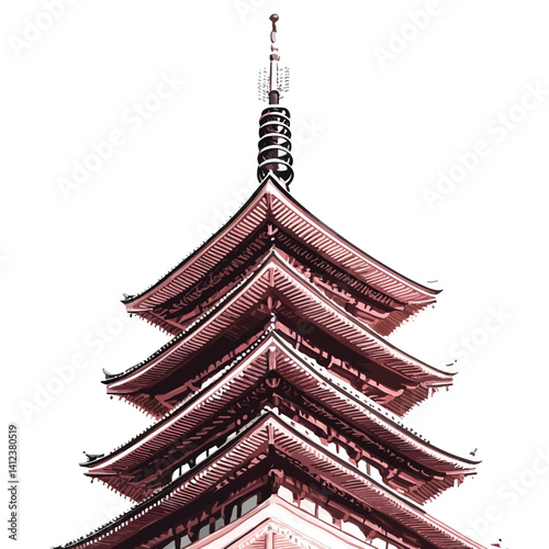 pagoda in the temple