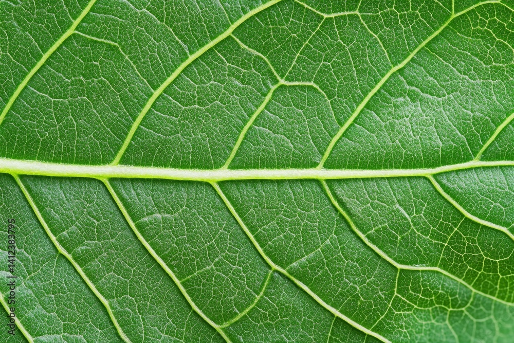 A giant leaf from the Amazon rainforest, its massive veins forming a beautiful natural pattern A giant leaf from the Amazon rainforest, its massive veins forming a beautiful natural pattern