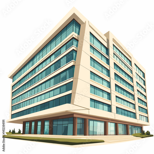 modern office building with windows