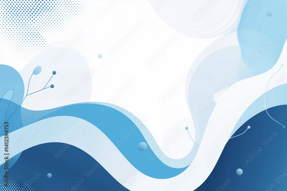Fototapeta premium Blue and white abstract vector backdrop