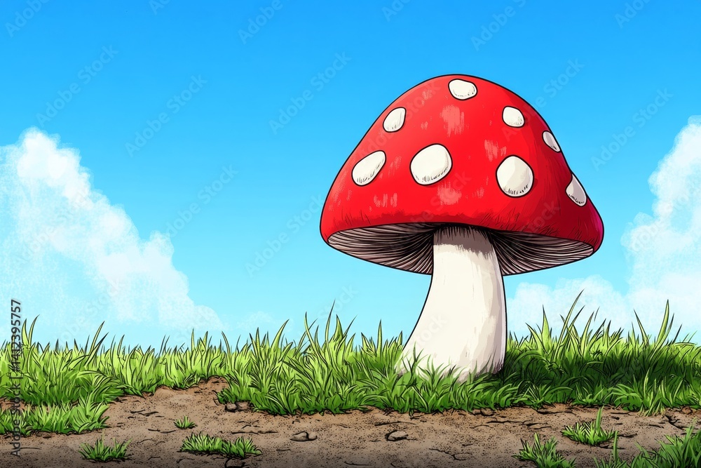 custom made wallpaper toronto digitalA pixel art animation of a tiny mushroom growing, from a small sprout to a fully mature cap