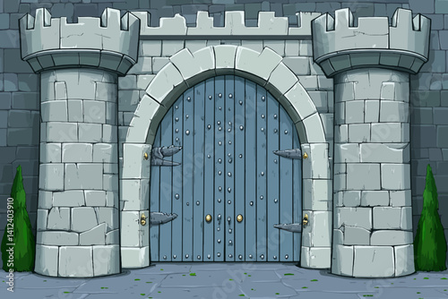 Royal gate vector 