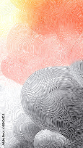 detailed fine line aesthetic vertical orientation background