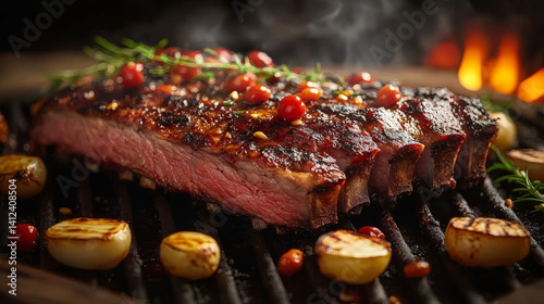  Flame Broiled Beef on Outdoor Gril
