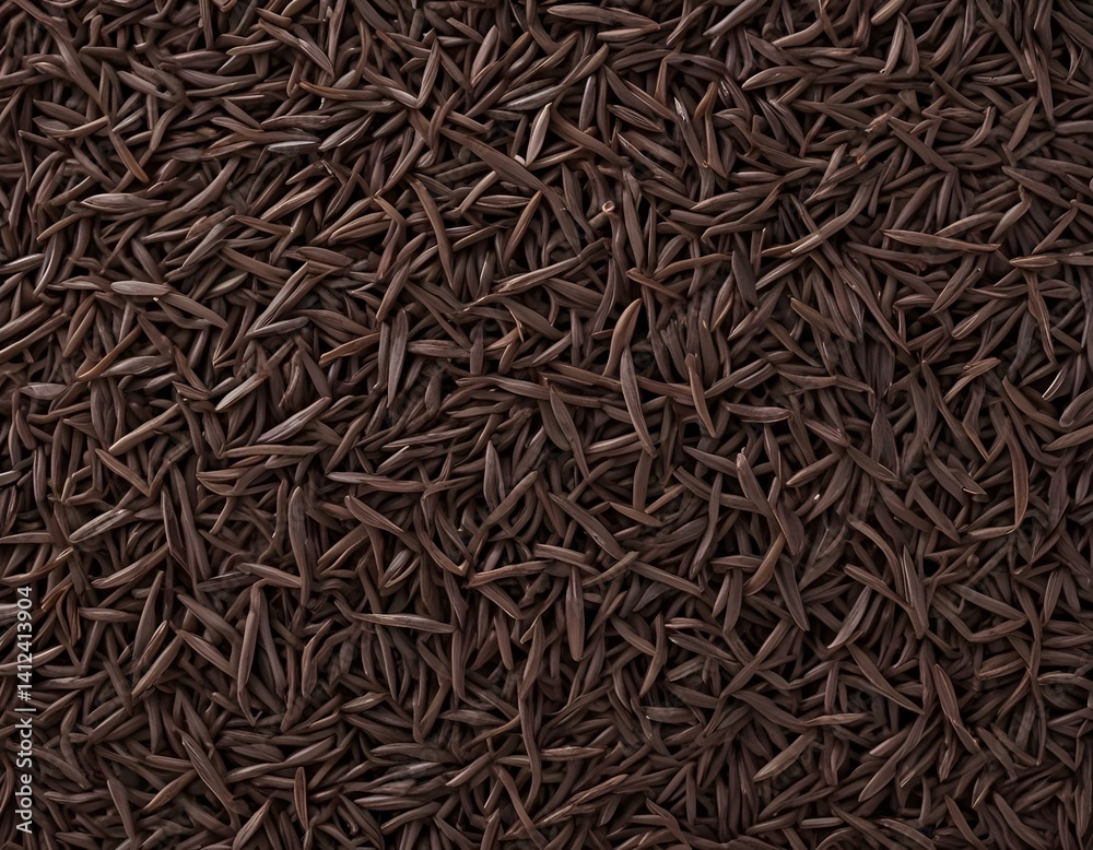 dark wild rice isolated on a white background dark wild rice isolated on a white background
