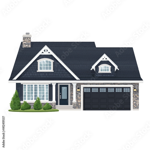 House on white 