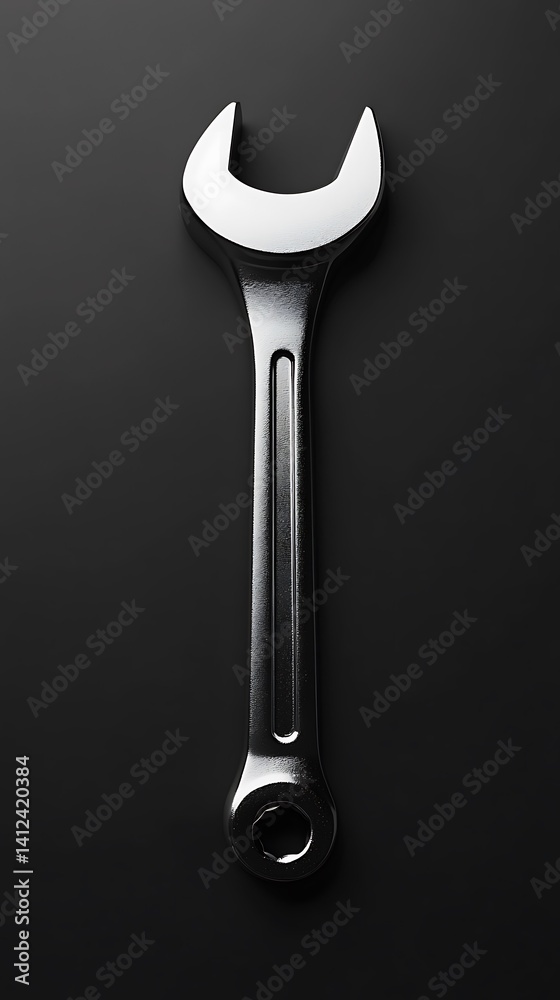 Object wrench for design. Mechanic tool. Object wrench for design. Mechanic tool.