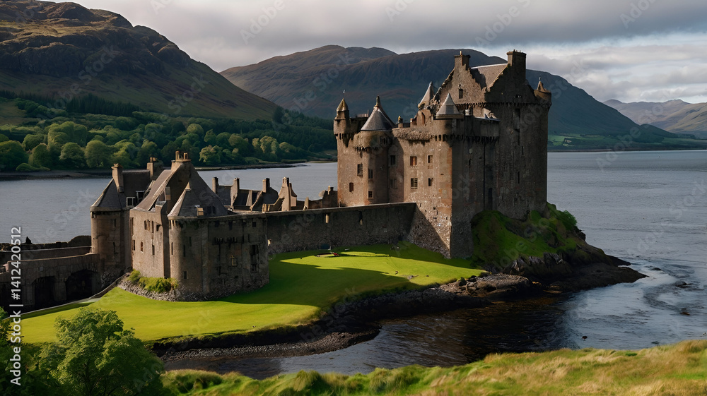 Naklejka premium Elian Donan Castle Scotland 