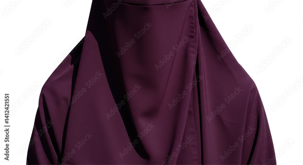 Isolated Purple Niqab Isolated Purple Niqab